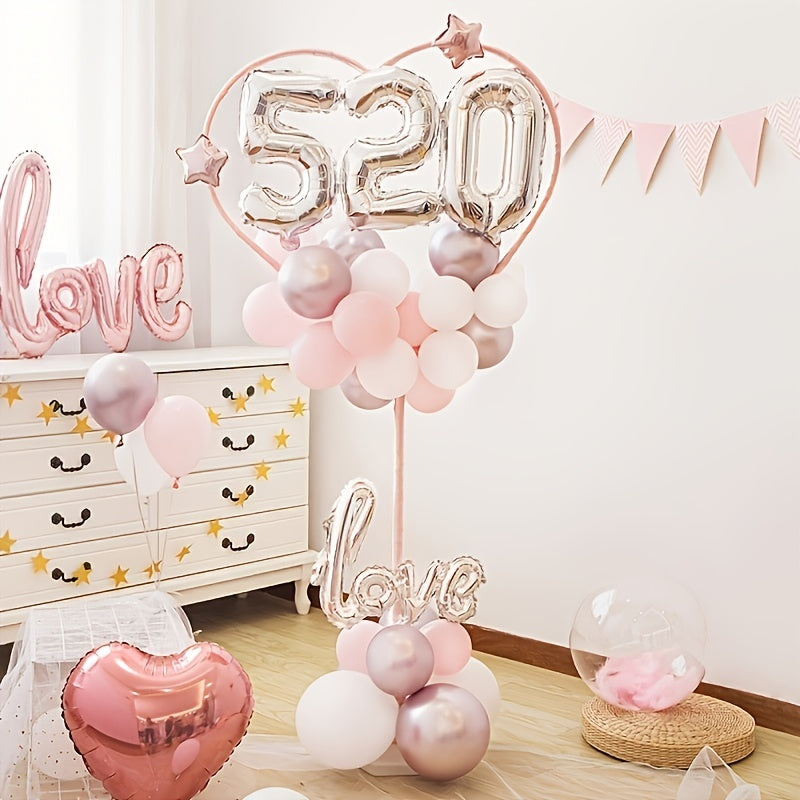 Heart Shaped Balloon Garland for Baby Showers Birthdays Weddings