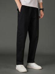 Men's Solid Slim Straight Casual Pants
