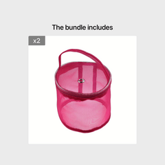 Portable Organizer Yarn Case Mesh Bag Crochet Thread Storage Tote Baskets