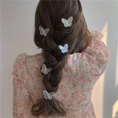 3pcs Holographic Butterfly Hair Clip for Women