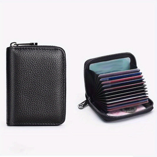 Men's Large Capacity Zipper Card Holder Wallet