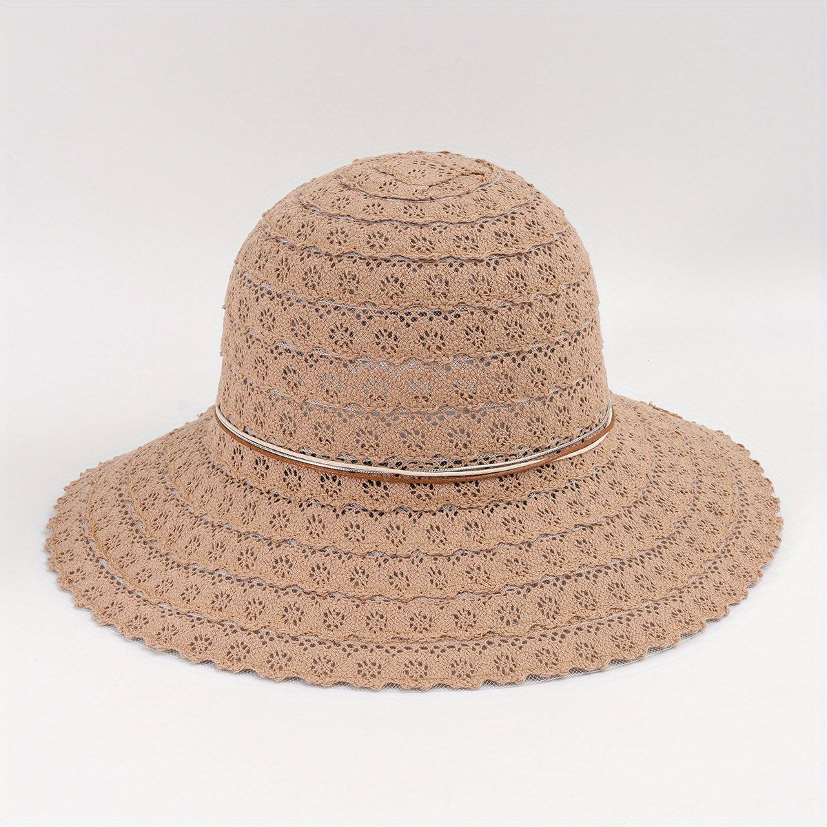 Lace Sun Hat Wide Brim Foldable Beach Hats For Women