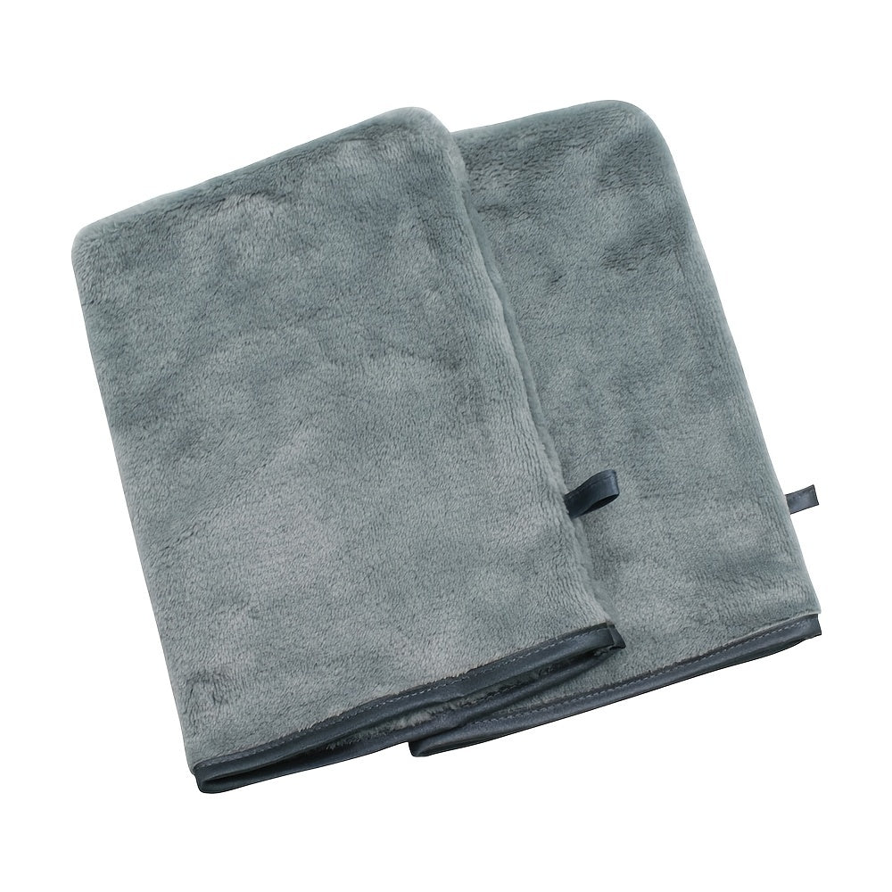 2 Pcs Makeup Remover Gloves Flannel Body Wash Mitts
