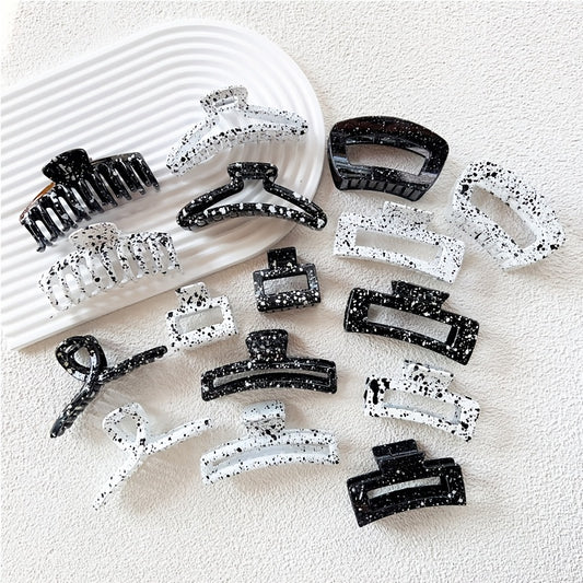 Ink Hair Claw For Girls Strong Grip Jaw Clip For Thick Hair 8pcs