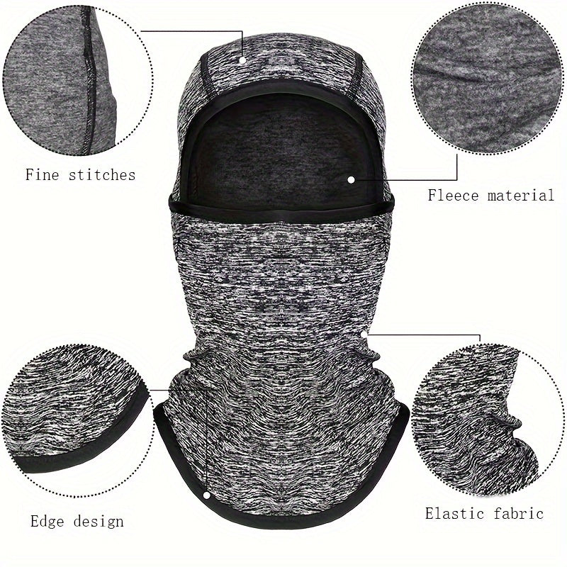 Winter Balaclava Fleece Hood Ski Mask Thermal Face Cover Hat Cap Scarf