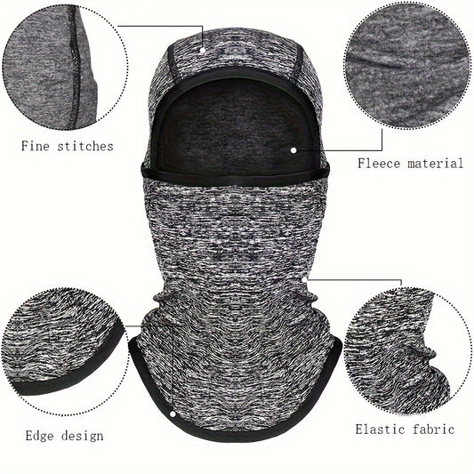 Winter Balaclava Fleece Hood Ski Mask Thermal Face Cover Hat Cap Scarf