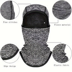 Winter Balaclava Fleece Hood Ski Mask Thermal Face Cover Hat Cap Scarf