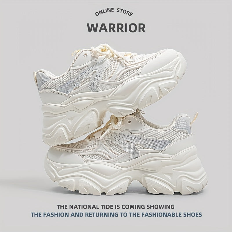 Chunky Platform Sneakers for Women Lace up Running Shoes