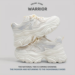Chunky Platform Sneakers for Women Lace up Running Shoes