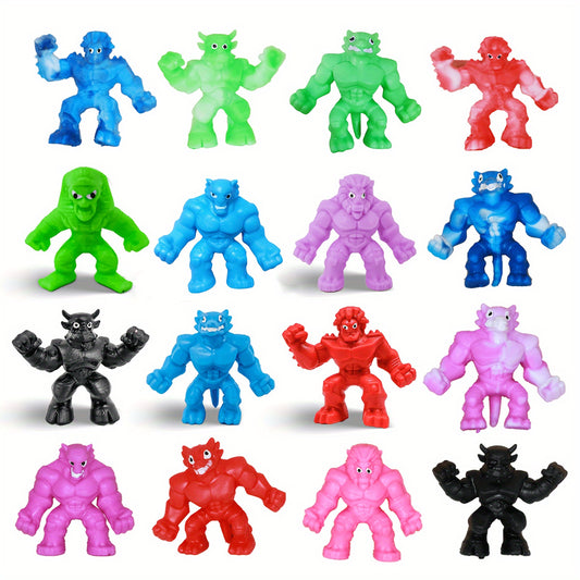 10pcs Monster Squishy Toys Assorted Colors for Birthday Party Favors