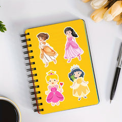 50 Princess Themed Stickers - Perfect for Decorating Desk, Wall, Notebook