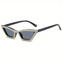 Y2K Rhinestone Cat Eye Sunglasses For Women Men UV400
