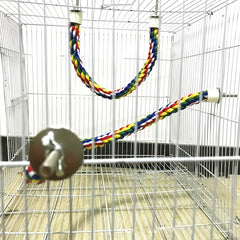 Bird Rope Perches Parrot Rope Stand Stick Bird Toy Climbing Swing Rope