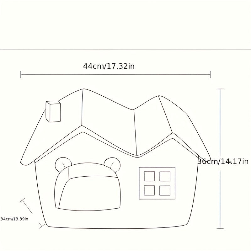 Warm & Comfy Cat Bed - Foldable Design