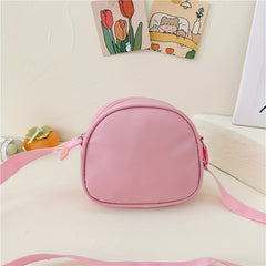 Mermaid PU Leather Crossbody Bag Girls Colorful Sequins Princess Messenger