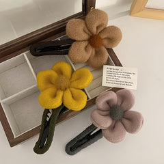 Plush Flowers Hairpin Hairpin Clip For Women Wedding Hair Clip