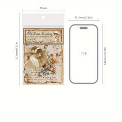 30 Sheets Old Book Love Series Character Collage Journal Material