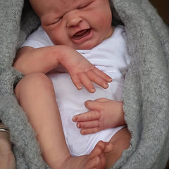 19 Inch Reborn Baby Doll with 3D Skin Painted Hair Visible Veins