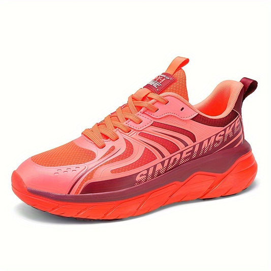Men's Breathable Running Shoes Non Slip Lace Up Sneakers Outdoor
