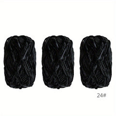 3pcs Soft Chenille Yarn for Knitting Crochet DIY Craft