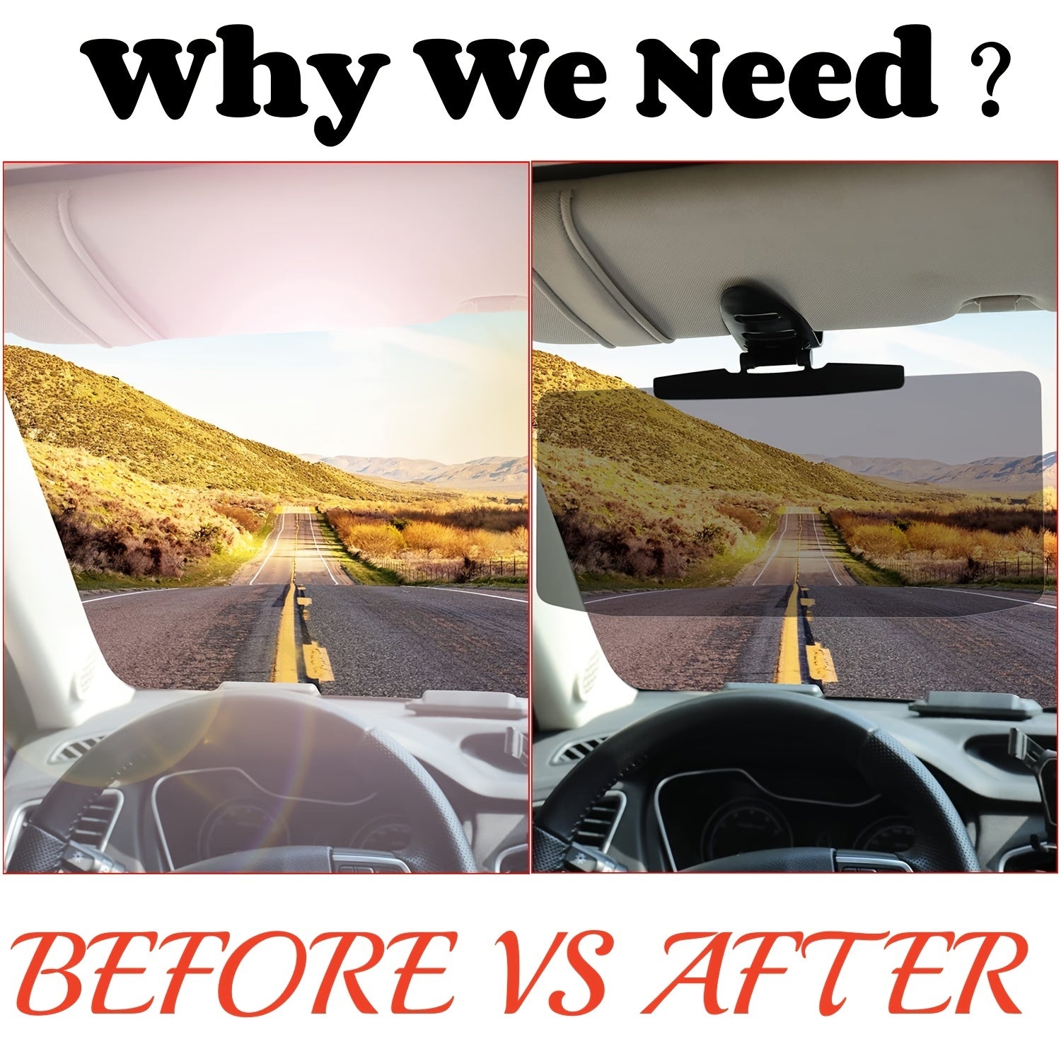 Universal Polarized Car Sun Visor Extension