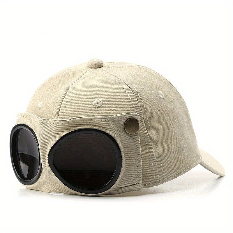 Aviator Glasses Baseball Cap Vintage Solid Hip Hop Dad Hat Adjustable Sun Hats