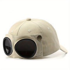 Aviator Glasses Baseball Cap Vintage Solid Hip Hop Dad Hat Adjustable Sun Hats
