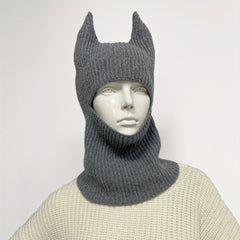 Unisex Rabbit Ear Hat Knitted Woolen Hat 3D Animal
