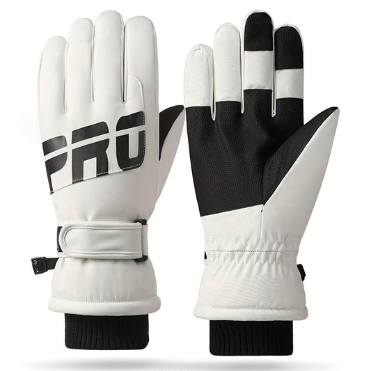 Men Ski Gloves Winter Windproof Waterproof Touch Screen Non slip Gloves