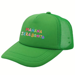 Mesh Trucker Hat Solid Baseball Cap Lightweight Adjustable Dad Hat