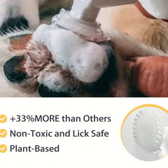 Dog Paw Cleaner Foam 100ml with Silicone Brush
