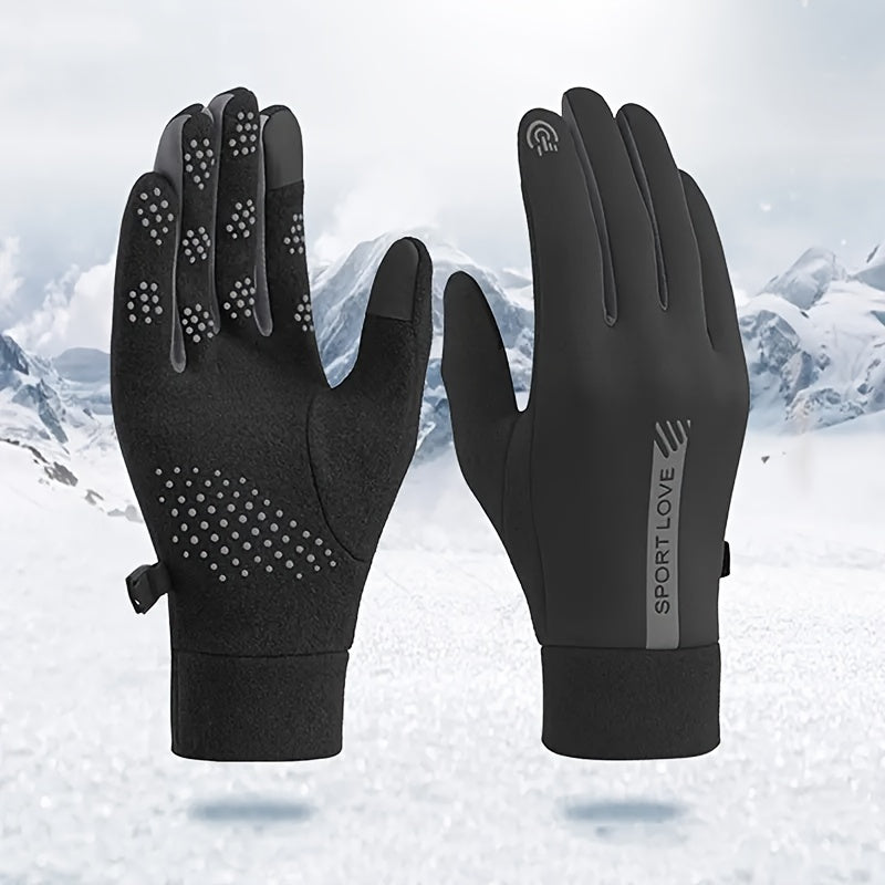Winter Warm Touch Screen Thermal Gloves for Men Women - Windproof
