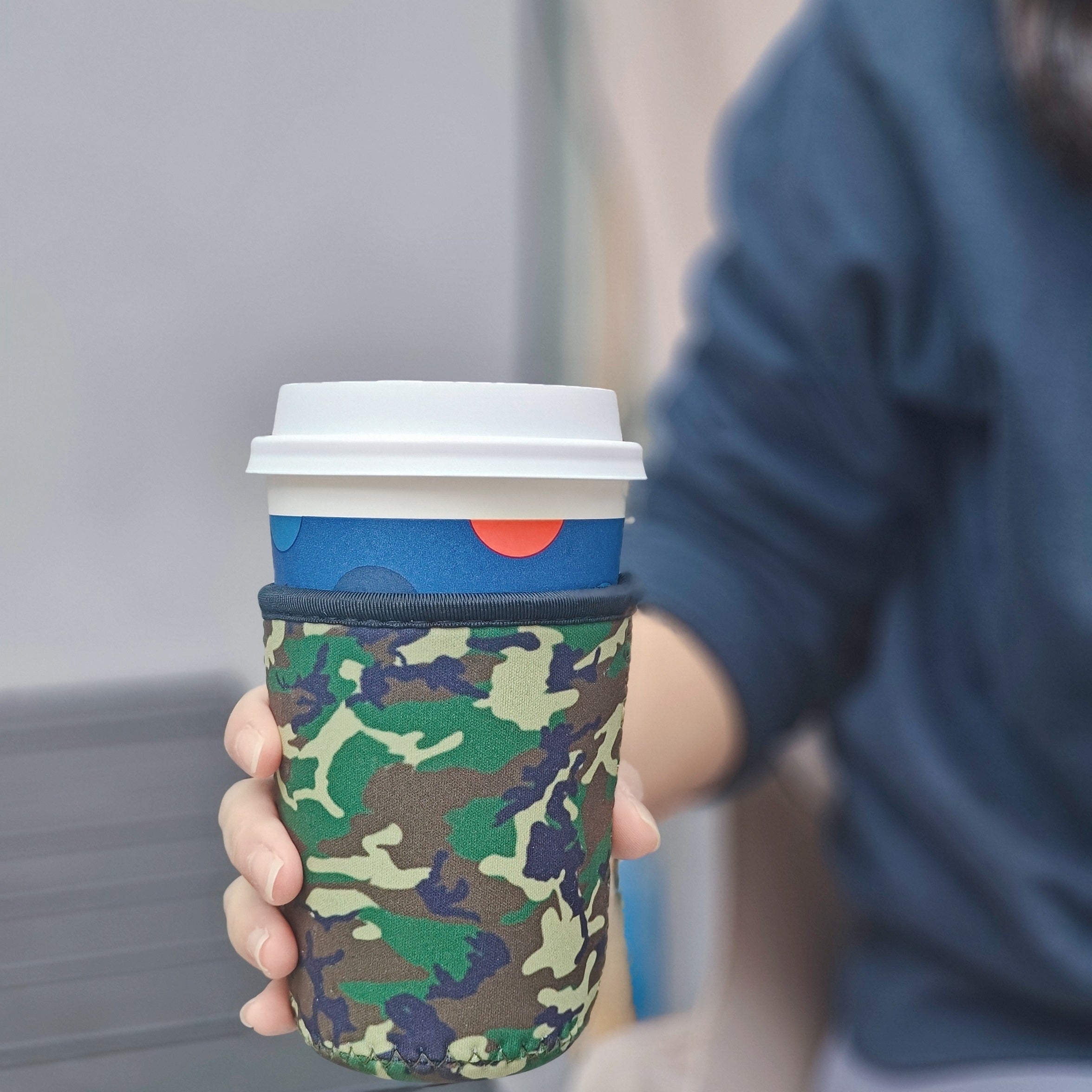 3pcs Colorful Non-slip Cup Sleeve, Green Insulated Cover for 16-32oz Bottle