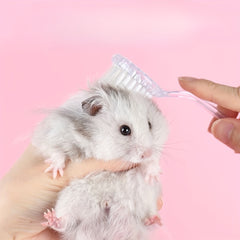 Clear Hamster Massage Brush Small Pet Cleaning Brush