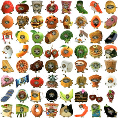 69 Funny Cat Stickers, Assorted Colors & Designs