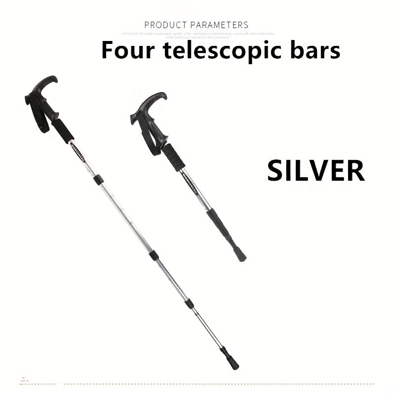 2pcs Foldable Lightweight Trekking Poles Impact Resistant Walking Stick