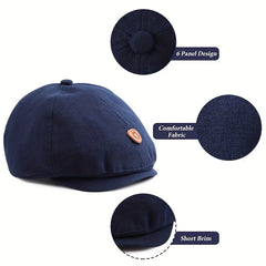 Casual British Beret Spring Summer Sun Breathable Hat for Children Baby