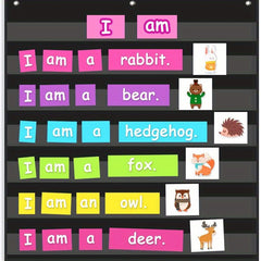 1pc Standard Pocket Chart For Classroom Sight Words Pocket Chart