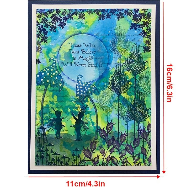 Fairy Series Branch Silicone Clear Stamp for DIY Journals Albums