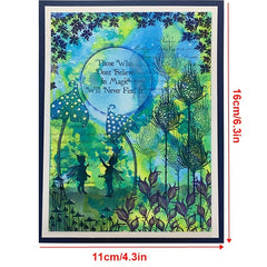 Fairy Series Branch Silicone Clear Stamp for DIY Journals Albums