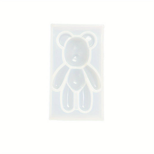 3D Bear Pendant Keychain Resin Mold Jewelry Silicone Molds
