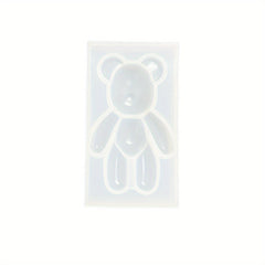 3D Bear Pendant Keychain Resin Mold Jewelry Silicone Molds