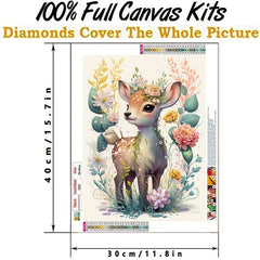 Cartoon Deer Diamond Painting 30x40cm - Living Room Bedroom Decor