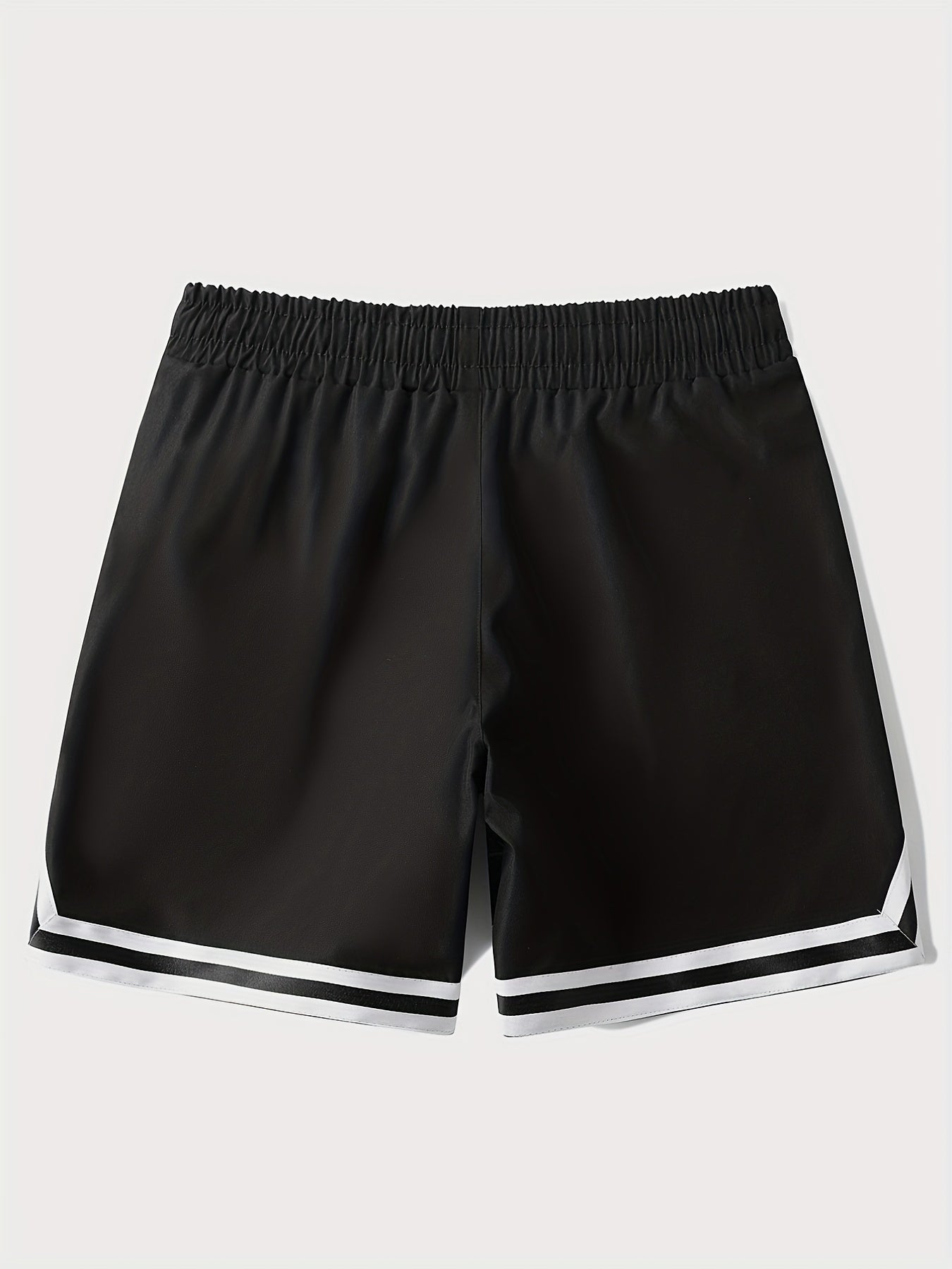 Chevron Print Drawstring Shorts Men's Casual Waist Gym Workout Training