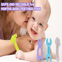 Baby Teething Toys Silicone Teether Set 3-24 Months BPA-Free