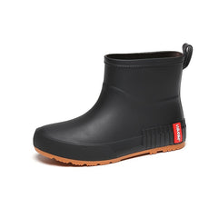 Women's Solid Rain Boots Waterproof Non Slip Short Boots