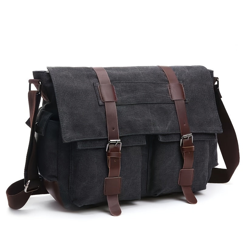 Large Capacity Canvas Messenger Bag for Men