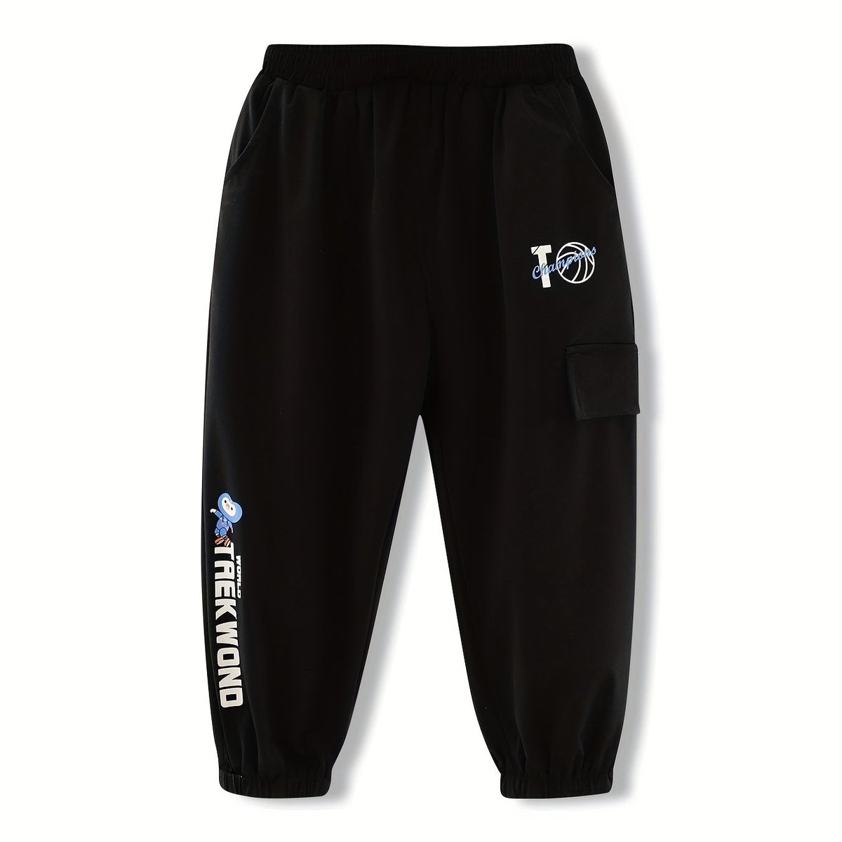 Boys Casual Letter Print Thin Comfortable Quick Drying Pants