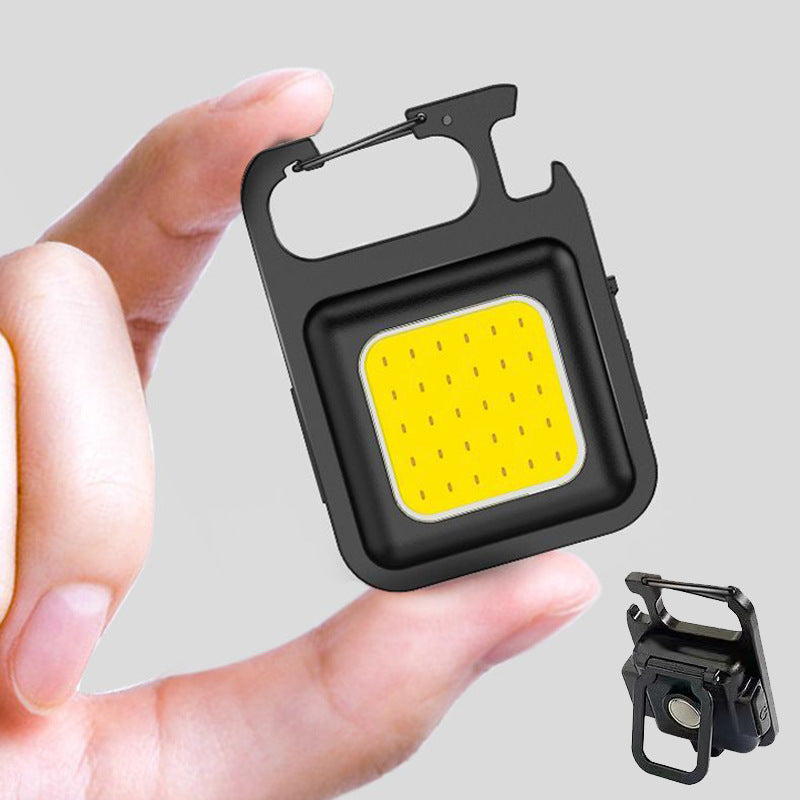 Portable Keychain Light Rechargeable Pocket Flashlight for Outdoor Camping