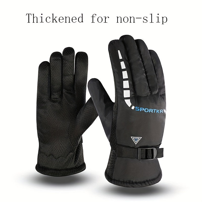 Winter Outdoor Skiing Gloves Windproof Riding Gloves